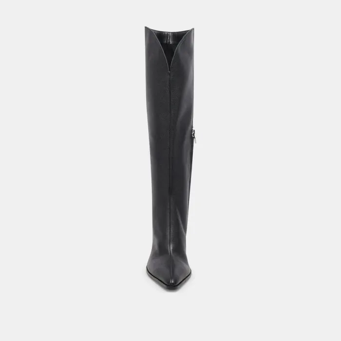 Dolce Vita Rocky Boots Black Leather Women Boots and Booties