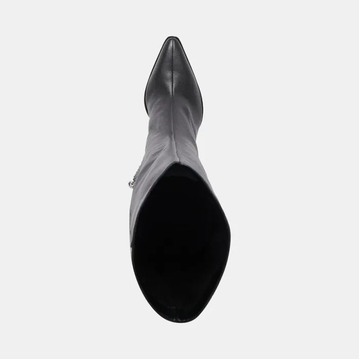Dolce Vita Rocky Boots Black Leather Women Boots and Booties