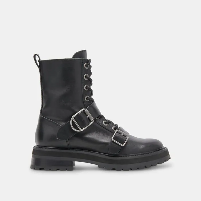 Dolce Vita Ronson Boots Black Leather Women Boots and Booties