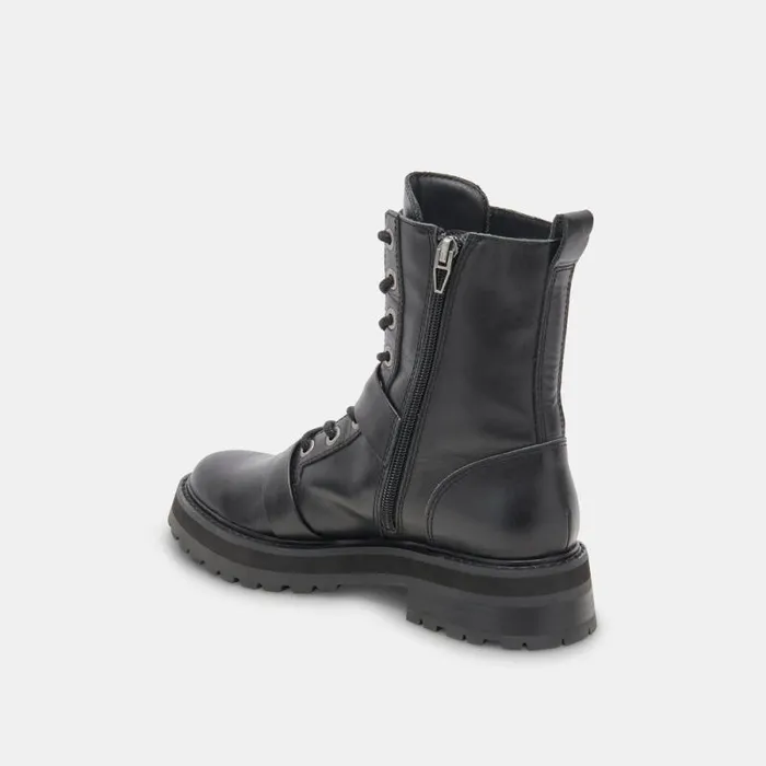 Dolce Vita Ronson Boots Black Leather Women Boots and Booties