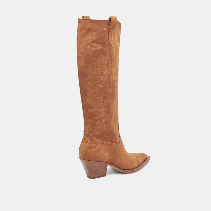 Dolce Vita Ryatt Boots Pecan Suede Women Boots and Booties