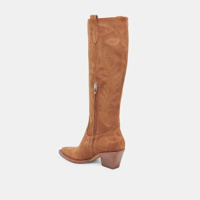 Dolce Vita Ryatt Boots Pecan Suede Women Boots and Booties