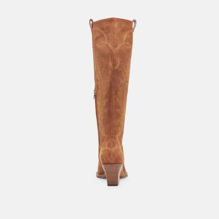 Dolce Vita Ryatt Boots Pecan Suede Women Boots and Booties