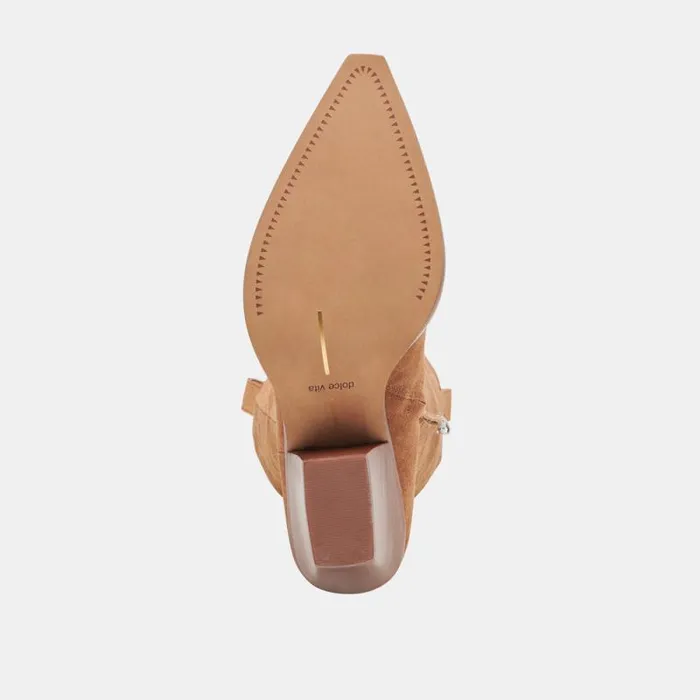 Dolce Vita Ryatt Boots Pecan Suede Women Boots and Booties
