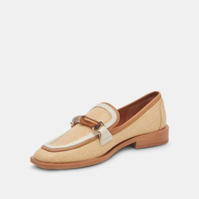 Dolce Vita Sarara Flats Honey Raffia Women Flats and Loafers