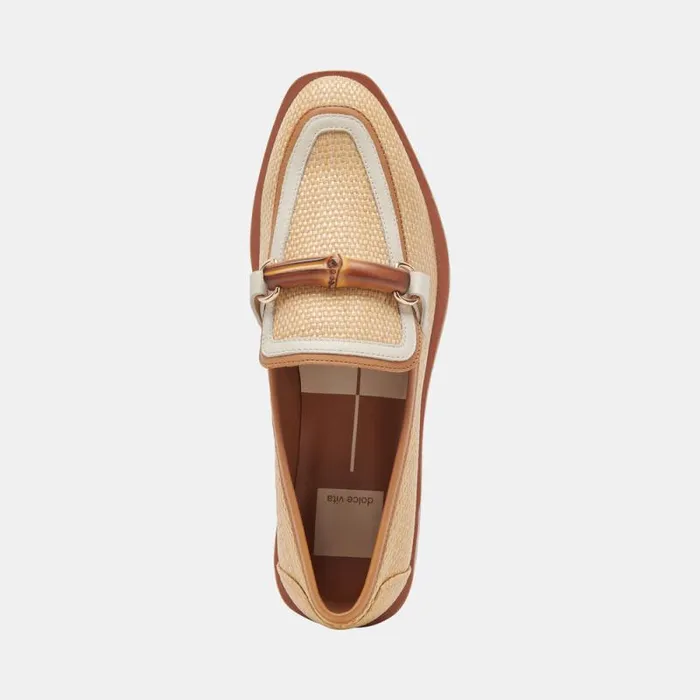 Dolce Vita Sarara Flats Honey Raffia Women Flats and Loafers
