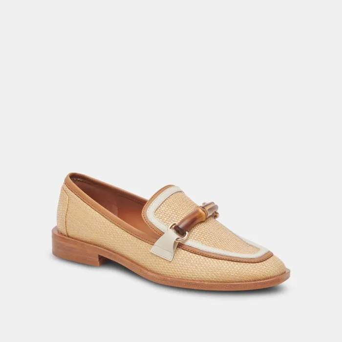 Dolce Vita Sarara Flats Honey Raffia Women Flats and Loafers