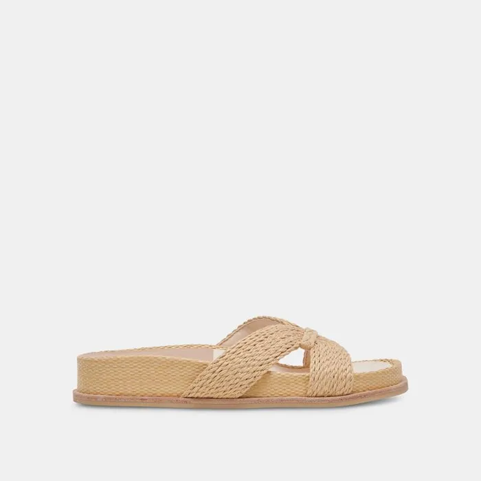 Dolce Vita Selda Sandals Lt Natural Raffia Women Sandals