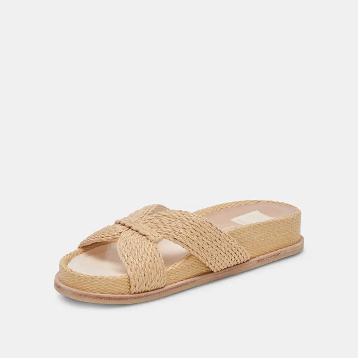 Dolce Vita Selda Sandals Lt Natural Raffia Women Sandals