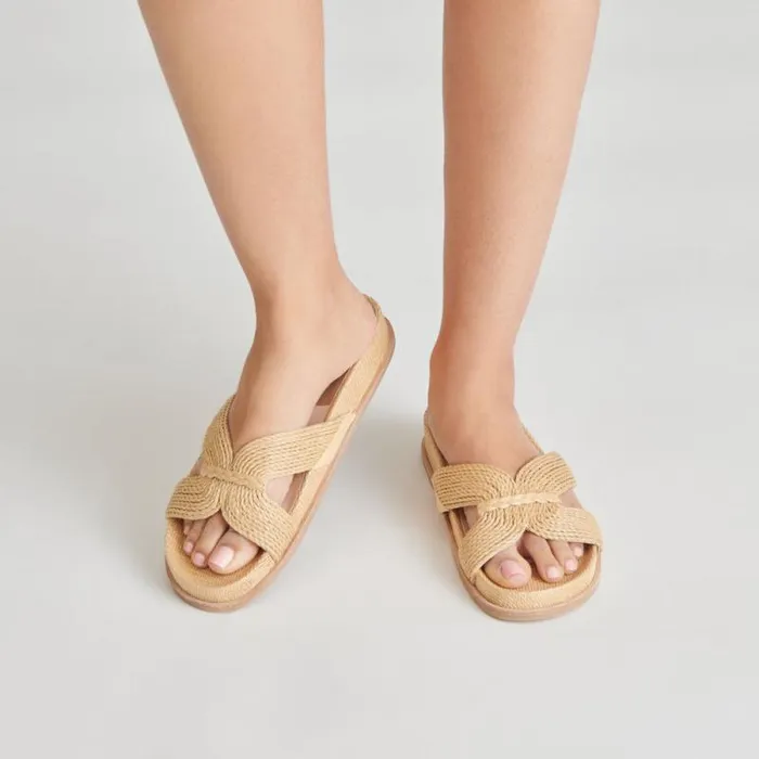 Dolce Vita Selda Sandals Lt Natural Raffia Women Sandals