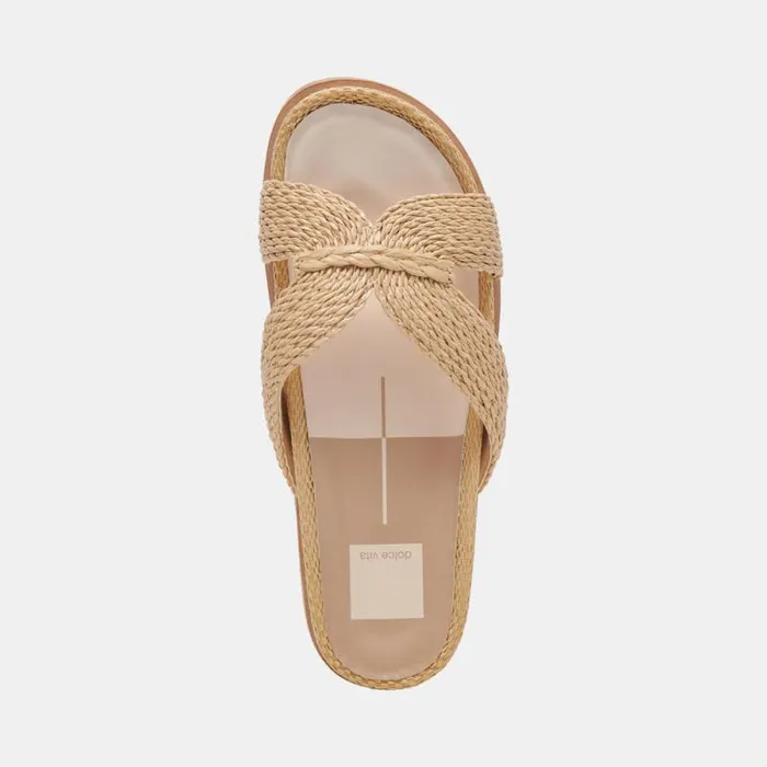 Dolce Vita Selda Sandals Lt Natural Raffia Women Sandals