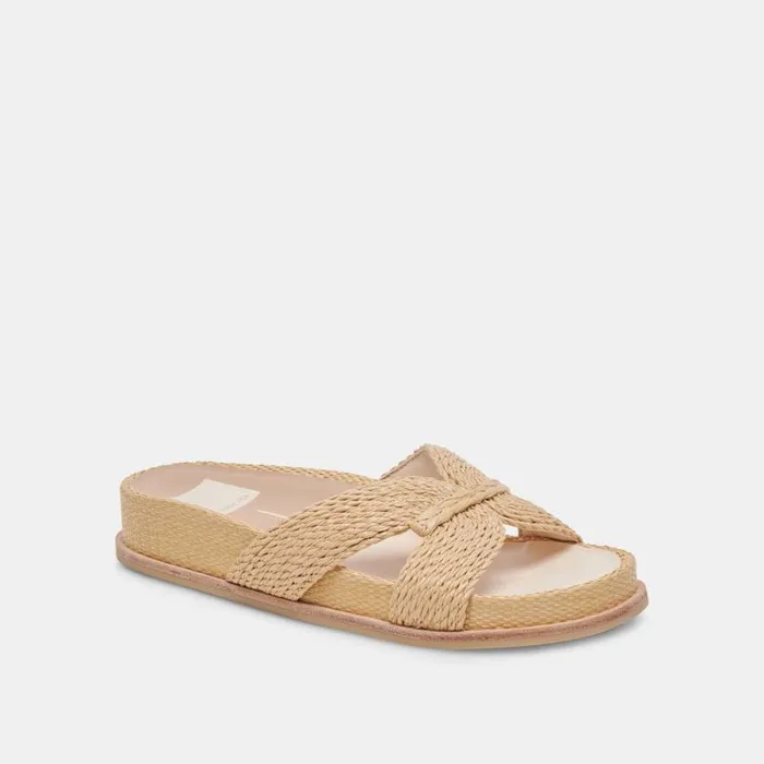 Dolce Vita Selda Sandals Lt Natural Raffia Women Sandals