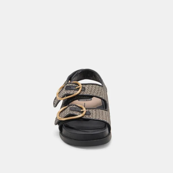 Dolce Vita Starla Sandals Black Multi Woven Women Sandals