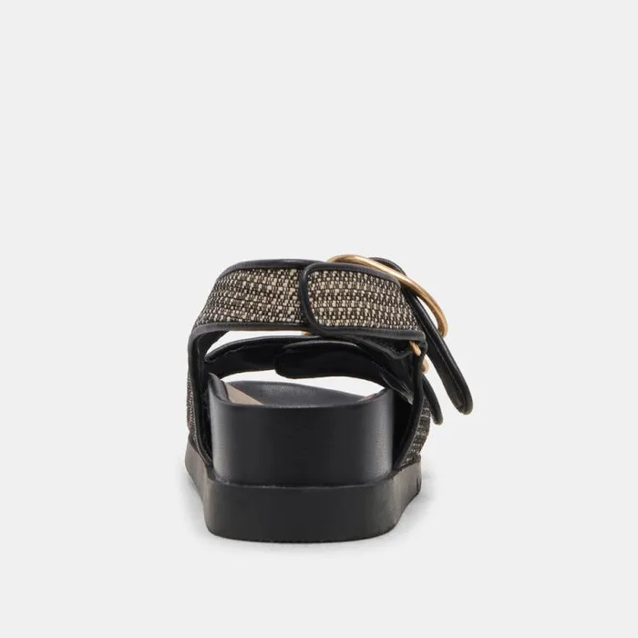 Dolce Vita Starla Sandals Black Multi Woven Women Sandals