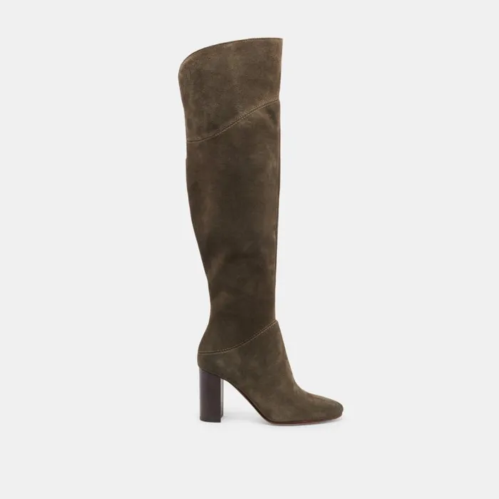 Dolce Vita Sury Boots Army Suede Women Boots and Booties