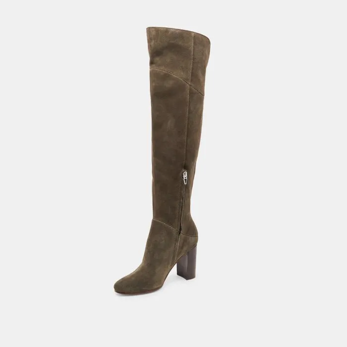Dolce Vita Sury Boots Army Suede Women Boots and Booties