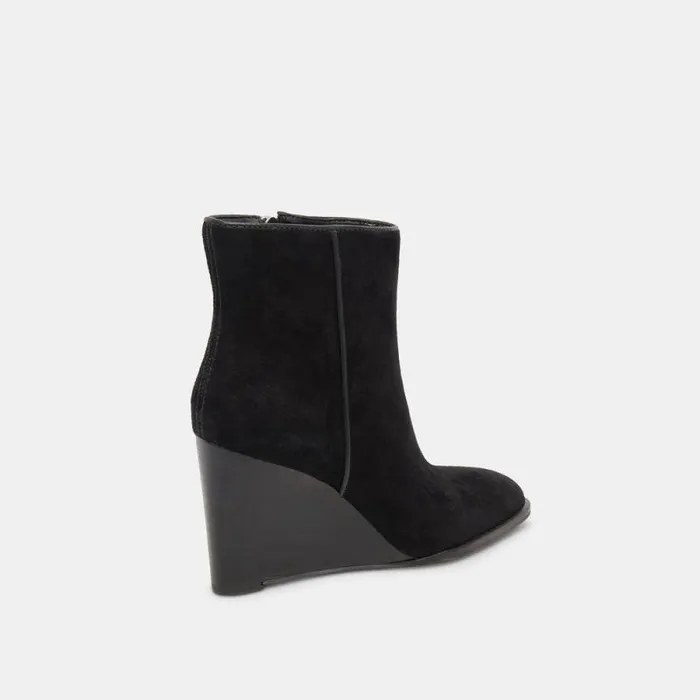 Dolce Vita Susann Booties Onyx Suede Women Boots and Booties