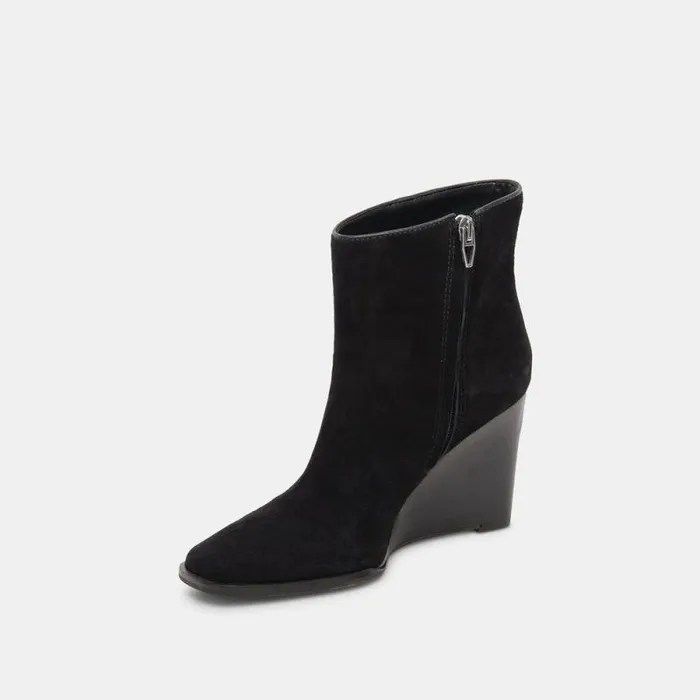 Dolce Vita Susann Booties Onyx Suede Women Boots and Booties