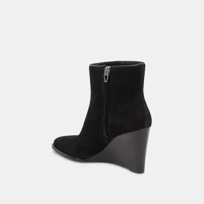Dolce Vita Susann Booties Onyx Suede Women Boots and Booties