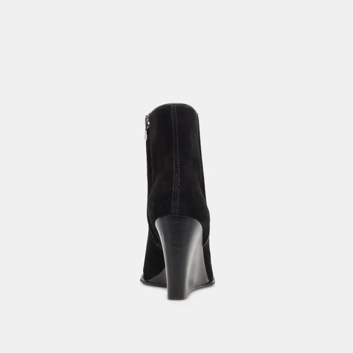 Dolce Vita Susann Booties Onyx Suede Women Boots and Booties
