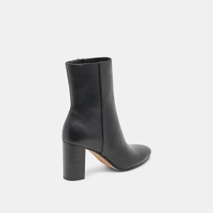 Dolce Vita Suzy Booties Black Leather Women Boots and Booties