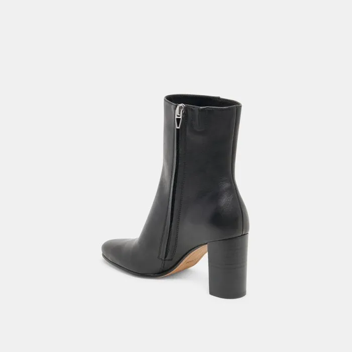 Dolce Vita Suzy Booties Black Leather Women Boots and Booties