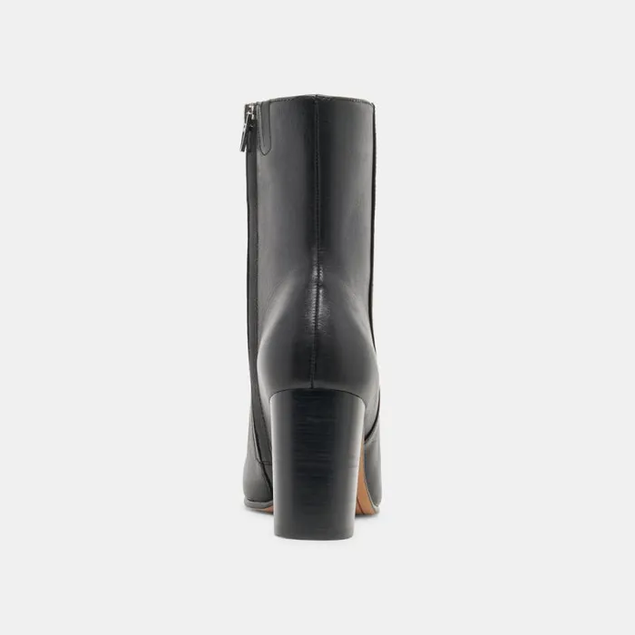 Dolce Vita Suzy Booties Black Leather Women Boots and Booties