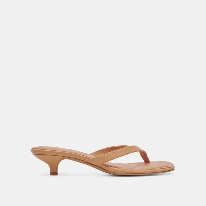 Dolce Vita Tasiah Sandals Light Tan Leather Women Sandals