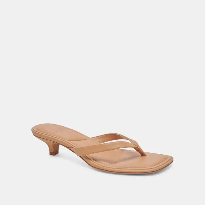 Dolce Vita Tasiah Sandals Light Tan Leather Women Sandals