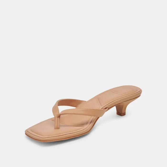 Dolce Vita Tasiah Sandals Light Tan Leather Women Sandals