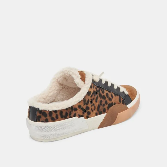 Dolce Vita Zantel Sneakers Leopard Suede Women Mules and Clogs