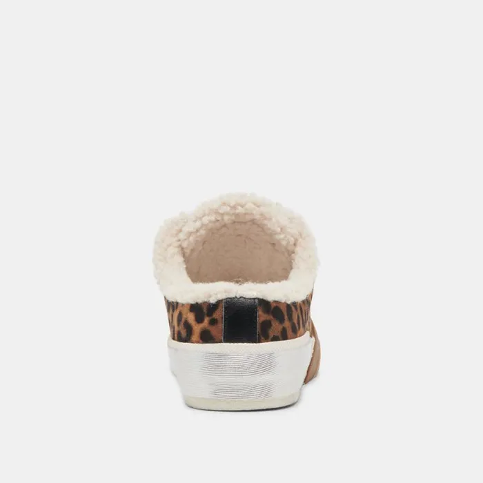 Dolce Vita Zantel Sneakers Leopard Suede Women Mules and Clogs