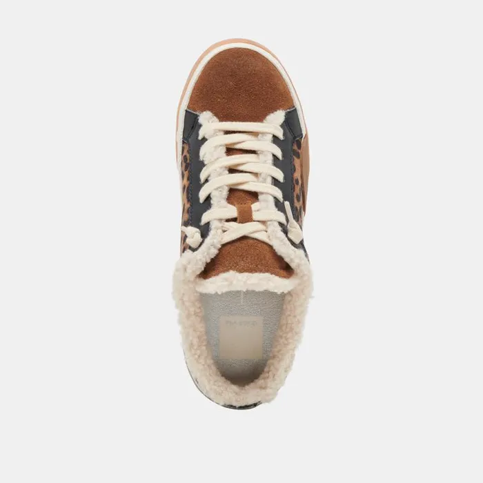 Dolce Vita Zantel Sneakers Leopard Suede Women Mules and Clogs