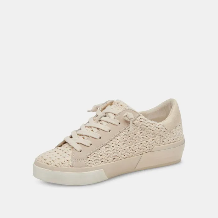 Dolce Vita Zina Crochet Sneakers Sandstone Crochet Women Sneakers