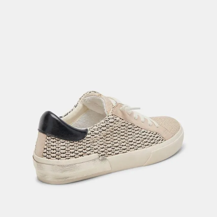 Dolce Vita Zina Sneakers Black Natural Raffia Women Sneakers