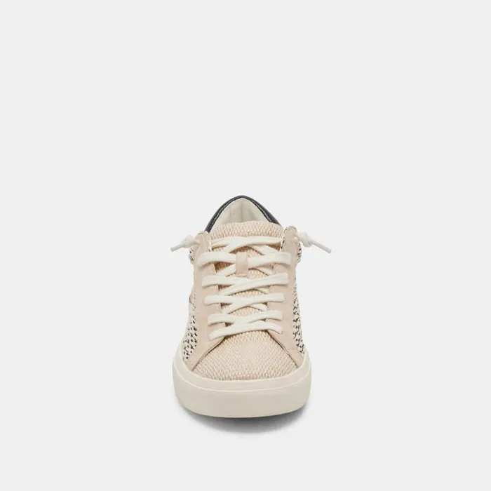 Dolce Vita Zina Sneakers Black Natural Raffia Women Sneakers