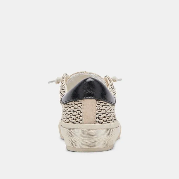Dolce Vita Zina Sneakers Black Natural Raffia Women Sneakers