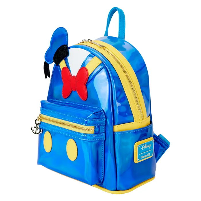 Donald Duck Exclusive 90th Anniversary Metallic Cosplay Mini Backpack Unisex Loungefly Backpacks