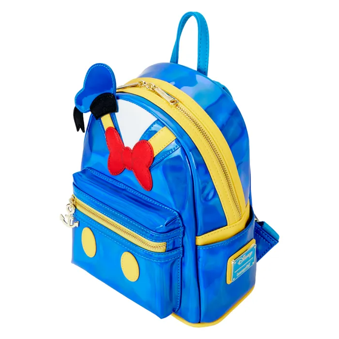 Donald Duck Exclusive 90th Anniversary Metallic Cosplay Mini Backpack Unisex Loungefly Backpacks