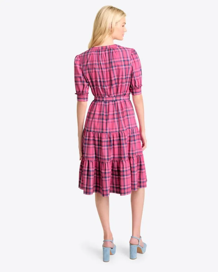 Draper James Dresses Women Loretta Shirt Dress In Pink Angie Plaid