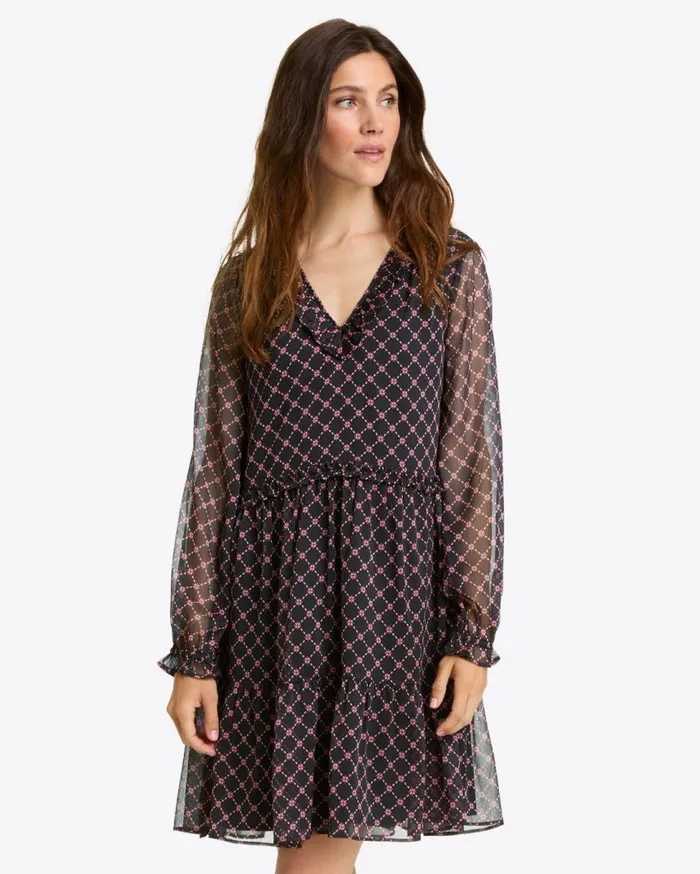 Draper James Dresses Women Lorrie LongSleeve Dress In Crinkle Chiffon