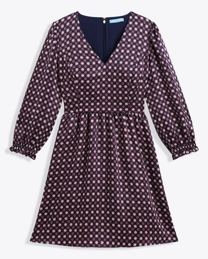 Draper James Extended Sizes Women Connie LongSleeve Dress
