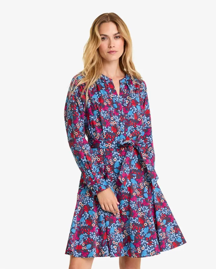Draper James Extended Sizes Women Imogen Mini Shirtdress In Stretch Poplin