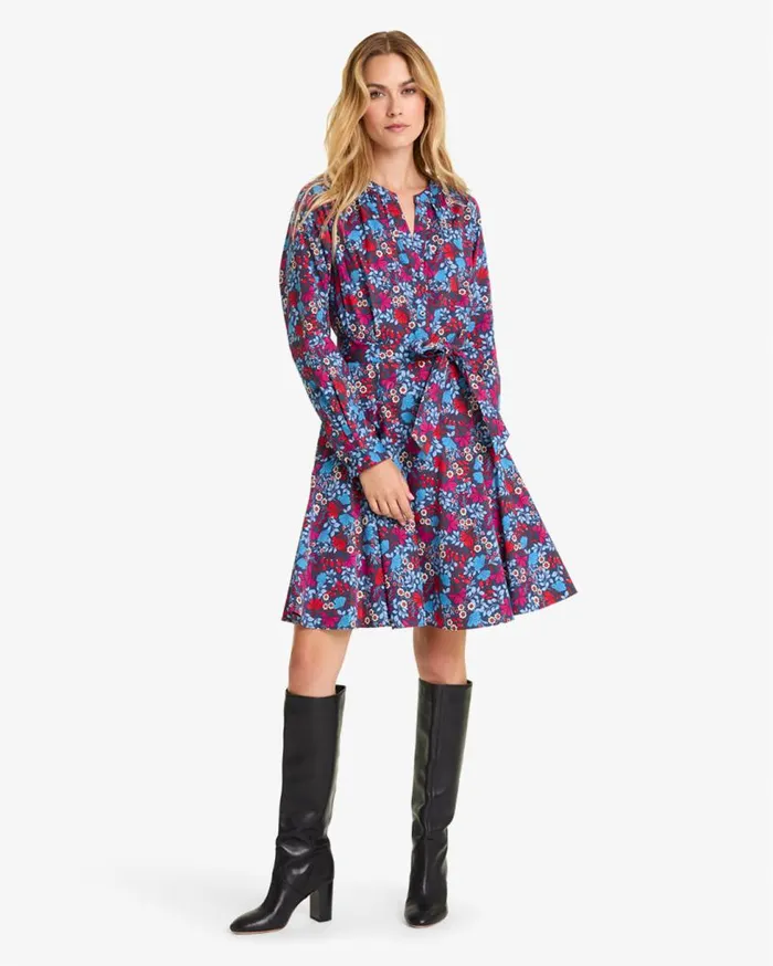 Draper James Extended Sizes Women Imogen Mini Shirtdress In Stretch Poplin