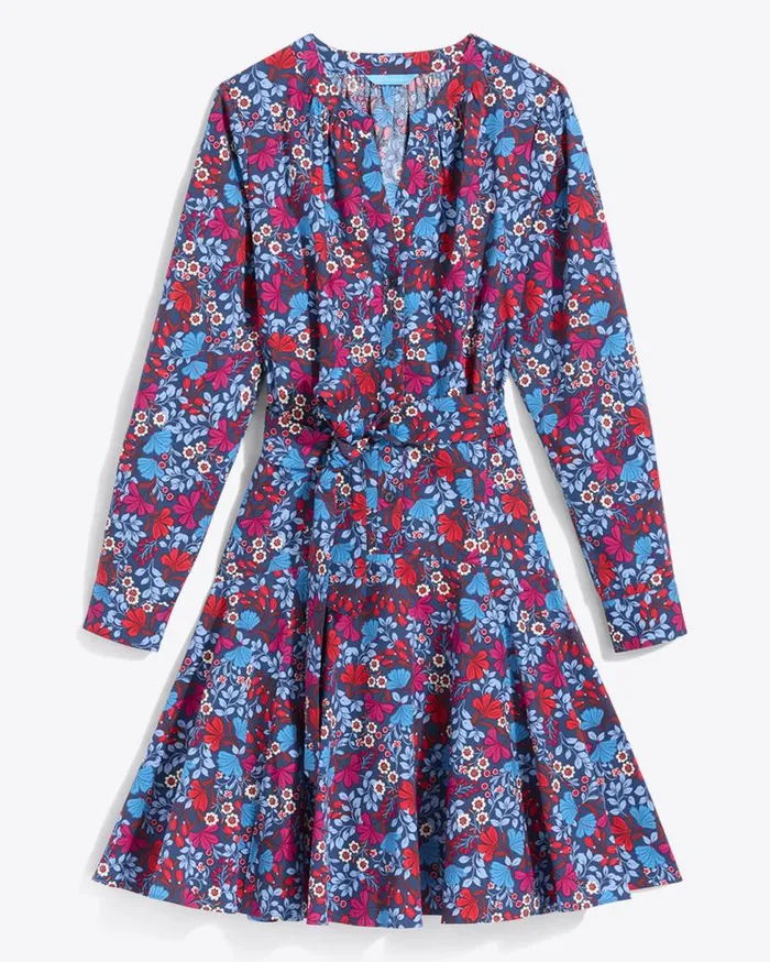 Draper James Extended Sizes Women Imogen Mini Shirtdress In Stretch Poplin