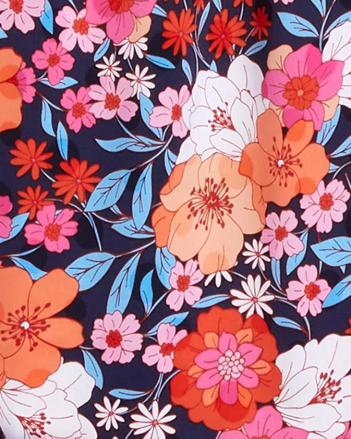 Draper James Extended Sizes Women Kellie Babydoll Dress In Wildflower Bouquet