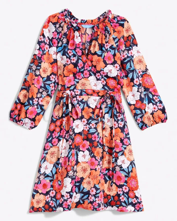 Draper James Extended Sizes Women Kellie Babydoll Dress In Wildflower Bouquet