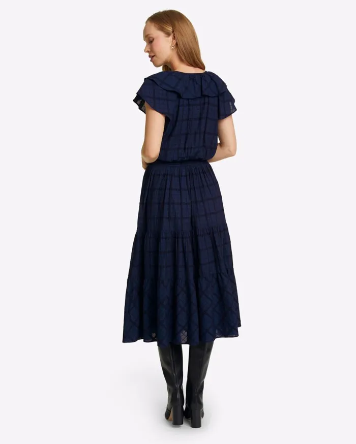 Draper James Extended Sizes Women Marie Midi Dress In Pane Plaid