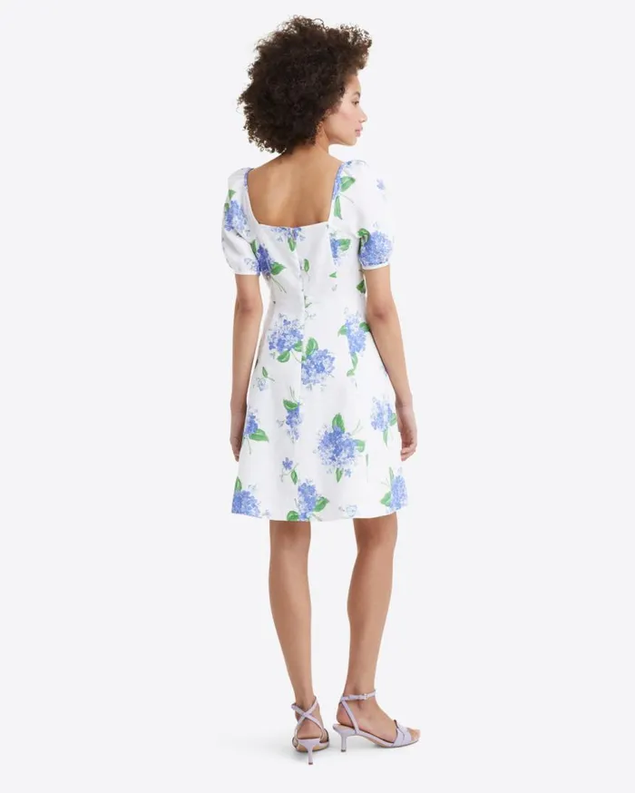 Draper James Extended Sizes Women Shelly Dress In Linen Hydrangea