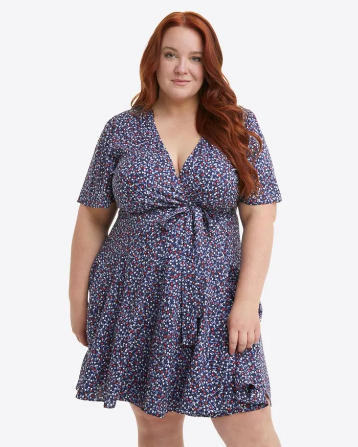 Draper James Extended Sizes Women Wendy Wrap Dress In Wildflower Ditsy